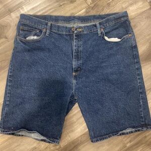 Wrangler Men's Dark Blue Jean Shorts